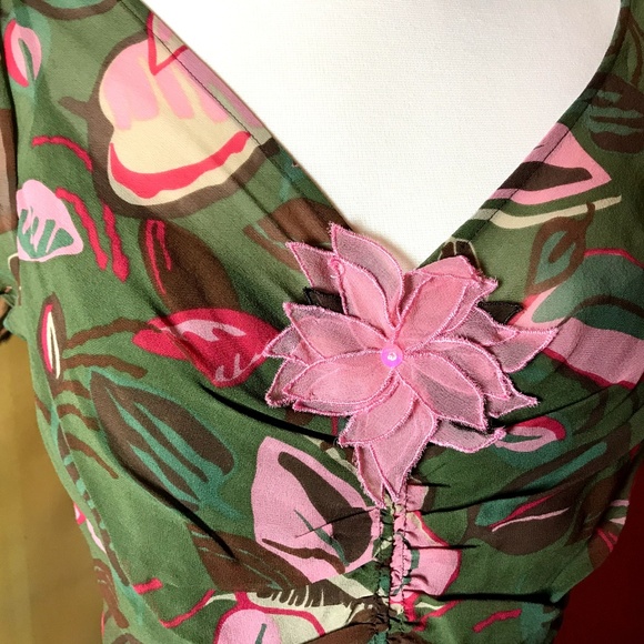 BCBG MAXAZRIA SILK DRESS - Picture 2 of 8